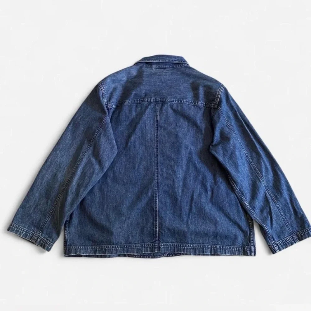 L.L. Bean RARE Double Breasted Bug Jean Jacket